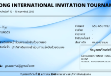 The 1st Hong Kong International Invitation Tournament