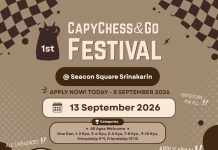 เปิดรับสมัคร 1st CapyChess&Go Festival and Seacon Square Srinakarin