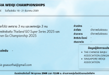 The 1st Southeast Asia Weiqi Championships